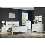 Ensemble de chambre à coucher Lillie 4 pièces blanc style traîneau