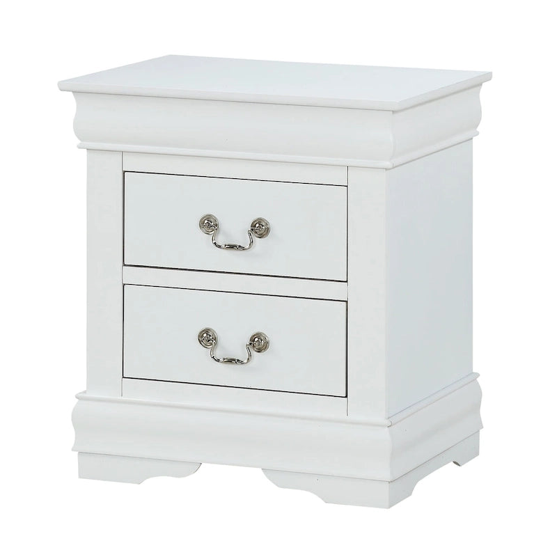 Ensemble de chambre à coucher Lillie 4 pièces blanc style traîneau