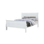Ensemble de chambre à coucher Lillie 4 pièces blanc style traîneau
