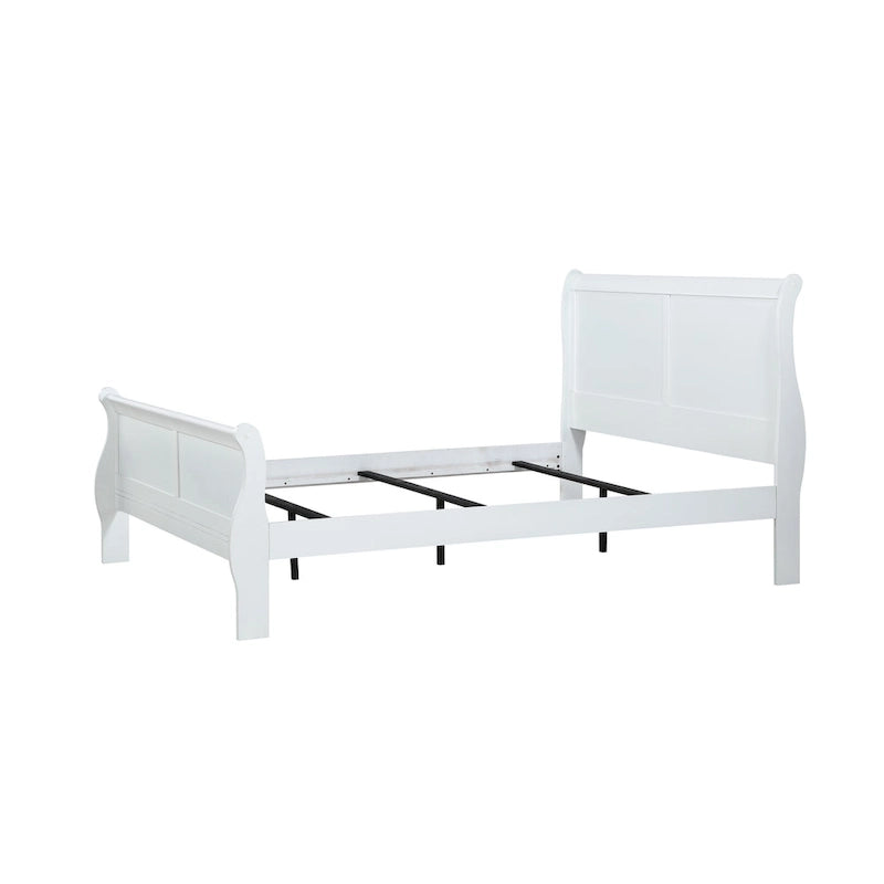 Ensemble de chambre à coucher Lillie 4 pièces blanc style traîneau