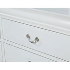 Ensemble de chambre à coucher Lillie 4 pièces blanc style traîneau