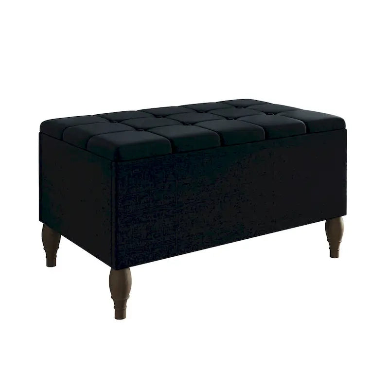 Ensemble de bancs de chambre CraftPorch 2 pièces, lit capitonné à boutons de style transitionnel