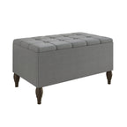 Ensemble de bancs de chambre CraftPorch 2 pièces, lit capitonné à boutons de style transitionnel