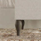 Ensemble de bancs de chambre CraftPorch 2 pièces, lit capitonné à boutons de style transitionnel
