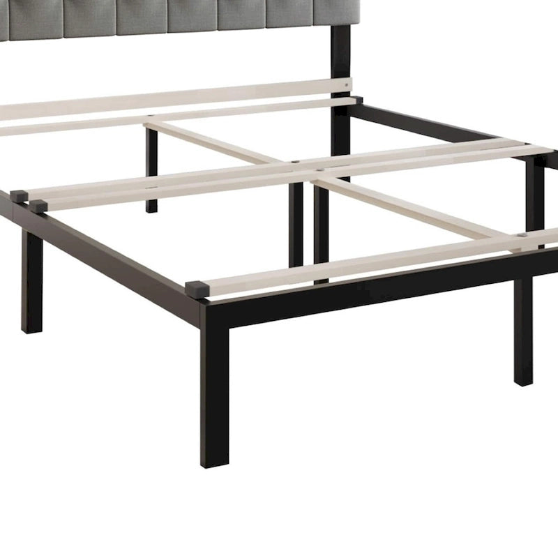 Ensemble de bancs de chambre CraftPorch 2 pièces, lit capitonné à boutons de style transitionnel