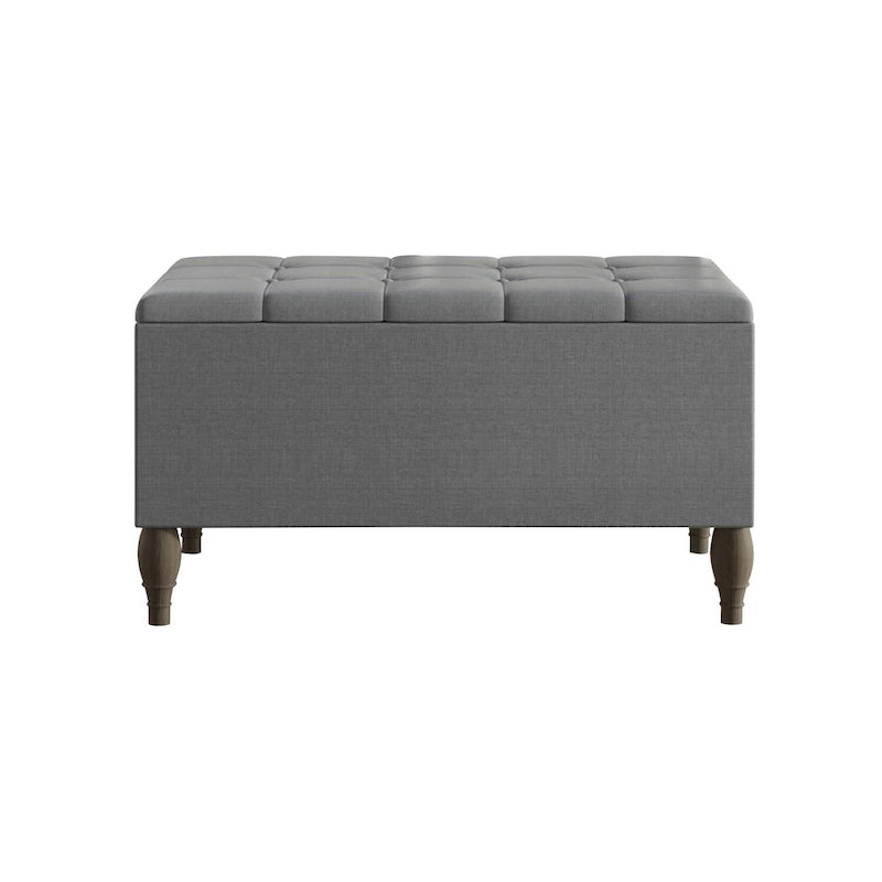 Ensemble de bancs de chambre CraftPorch 2 pièces, lit capitonné à boutons de style transitionnel