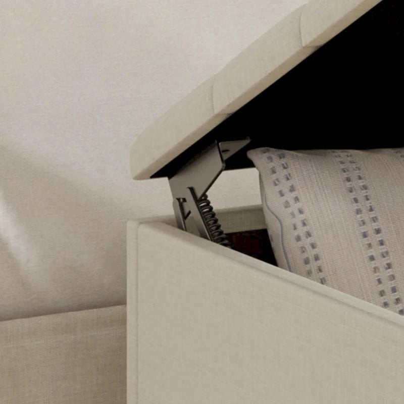 Ensemble de bancs de chambre CraftPorch 2 pièces, lit capitonné à boutons de style transitionnel