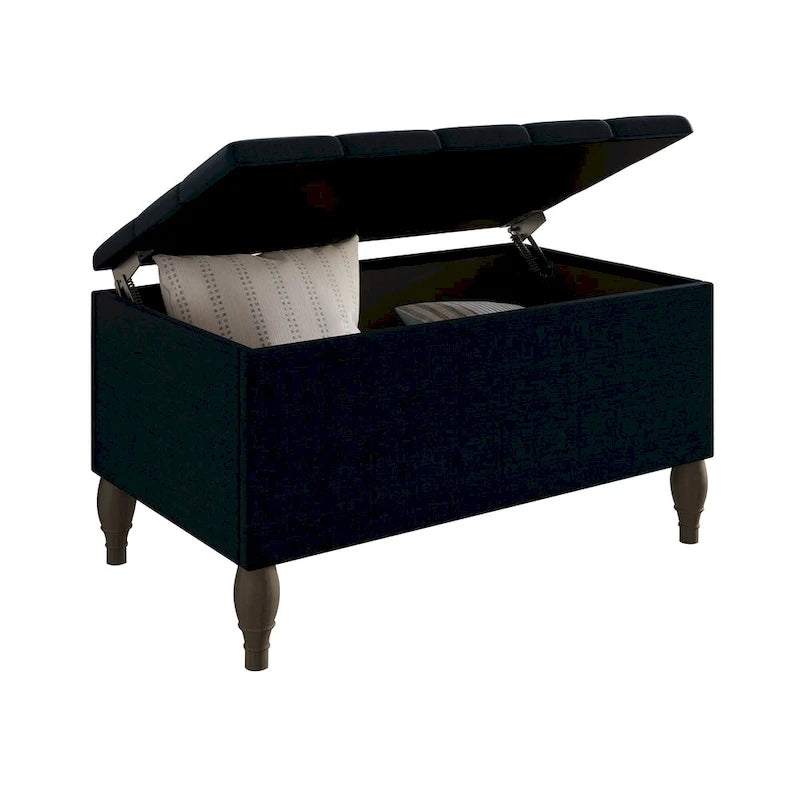 Ensemble de bancs de chambre CraftPorch 2 pièces, lit capitonné à boutons de style transitionnel
