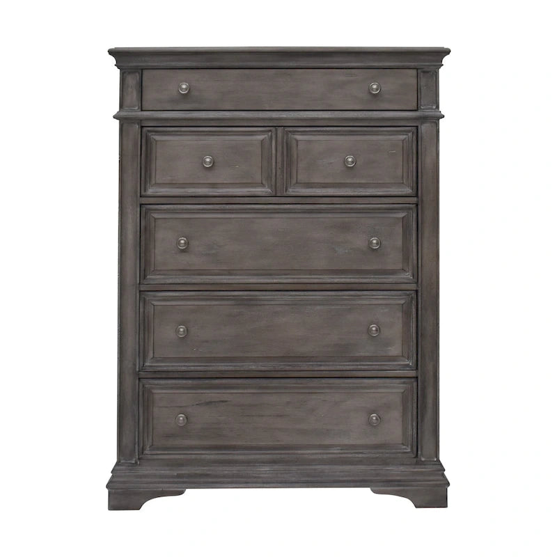 Ensemble de chambre à coucher Steve Silver Havenwood 6 pièces avec panneaux rembourrés