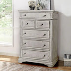 Ensemble de chambre à coucher Steve Silver Havenwood 6 pièces avec panneaux rembourrés
