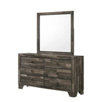 Ensemble de chambre à coucher rustique marron Annis 4 pièces