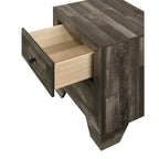 Ensemble de chambre à coucher rustique marron Annis 4 pièces