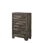 Ensemble de chambre à coucher rustique marron Annis 4 pièces
