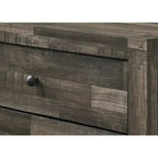 Ensemble de chambre à coucher rustique marron Annis 4 pièces