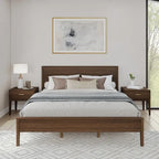 Ensemble de chambre à coucher Plank and Beam 3 pièces, lit king-size, avec 2 tables de chevet