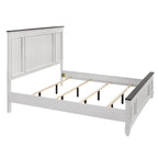 Ensemble de chambre à coucher en bois Clelane de Roundhill Furniture comprenant un lit, une commode, un miroir et deux tables de chevet