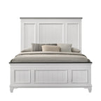 Ensemble de chambre à coucher en bois Clelane de Roundhill Furniture comprenant un lit, une commode, un miroir et deux tables de chevet