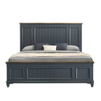 Ensemble de chambre à coucher en bois Clelane de Roundhill Furniture comprenant un lit, une commode, un miroir et deux tables de chevet