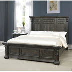 Ensemble de chambre à coucher 4 pièces Roundhill Furniture Farson, finition noyer foncé vieilli