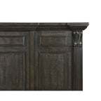 Ensemble de chambre à coucher 4 pièces Roundhill Furniture Farson, finition noyer foncé vieilli