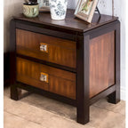 Ensemble de chambre à coucher 3 pièces en bois massif noyer rustique Sigh de Furniture of America