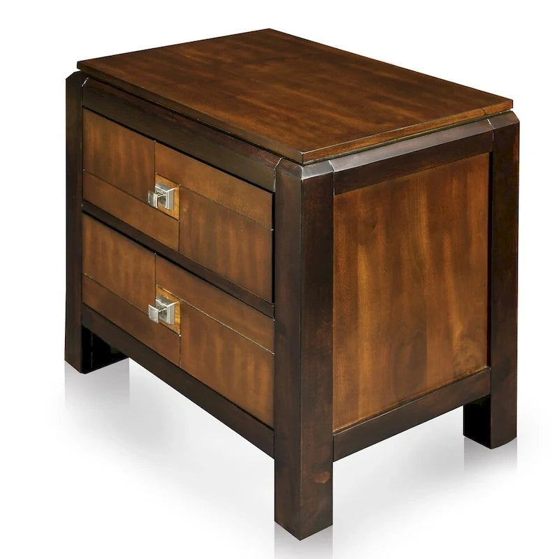 Ensemble de chambre à coucher 3 pièces en bois massif noyer rustique Sigh de Furniture of America