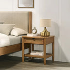 Ensemble de chambre à coucher 3 pièces Roundhill Furniture Vichy, lit plateforme avec deux tables de chevet, Queen
