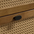 Ensemble de chambre à coucher 3 pièces Roundhill Furniture Vichy, lit plateforme avec deux tables de chevet, Queen