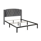 Ensemble de bancs de chambre CraftPorch 2 pièces, lit rembourré à oreilles en velours