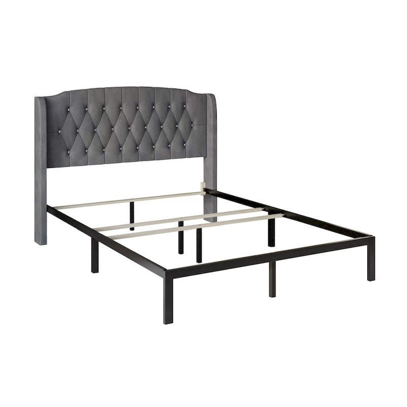 Ensemble de bancs de chambre CraftPorch 2 pièces, lit rembourré à oreilles en velours