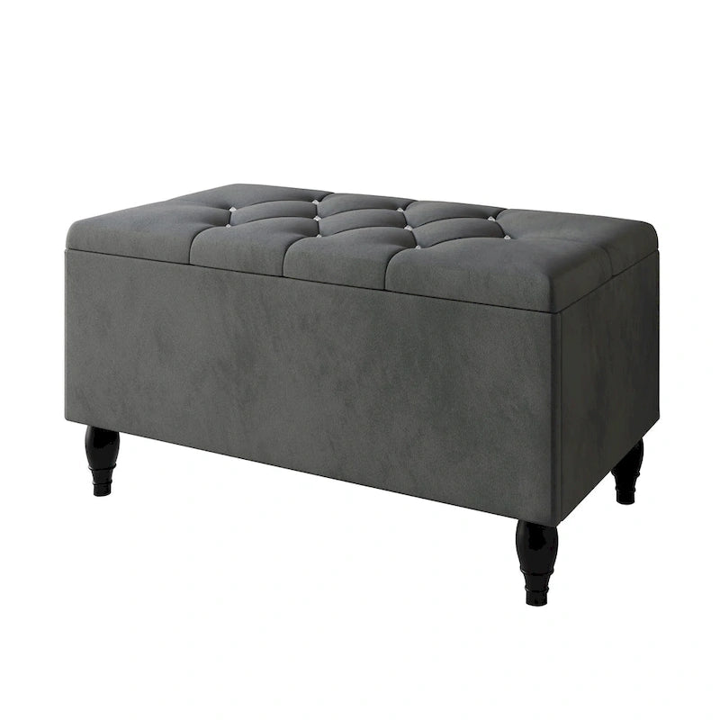 Ensemble de bancs de chambre CraftPorch 2 pièces, lit rembourré à oreilles en velours