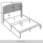 Ensemble de bancs de chambre CraftPorch 2 pièces, lit rembourré à oreilles en velours