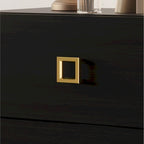 Ensemble de 3 tables de chevet CraftPorch pour chambre à coucher avec lit plateforme capitonné en velours luxueux