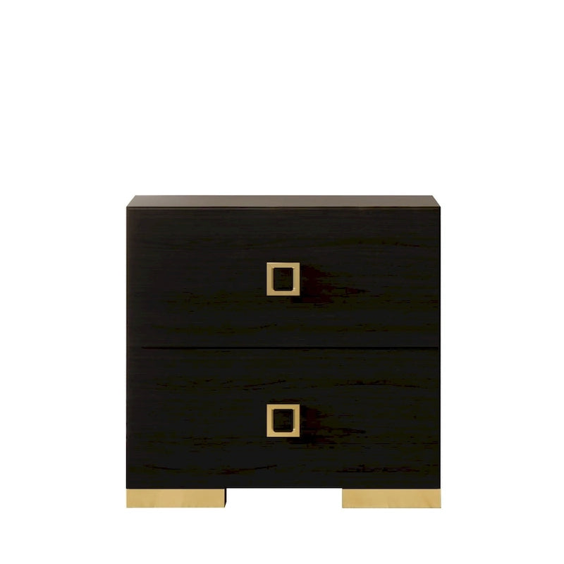 Ensemble de 3 tables de chevet CraftPorch pour chambre à coucher avec lit plateforme capitonné en velours luxueux