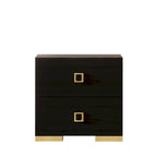 Ensemble de 3 tables de chevet CraftPorch pour chambre à coucher avec lit plateforme capitonné en velours luxueux