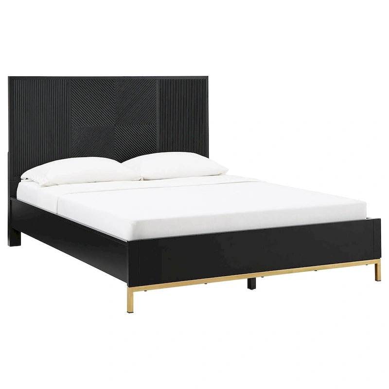 Ensemble de chambre à coucher Elea à chevrons sculptés par iNSPIRE Q Bold