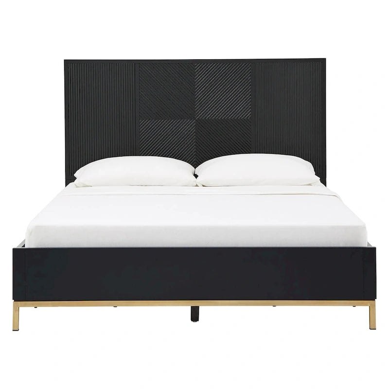 Ensemble de chambre à coucher Elea à chevrons sculptés par iNSPIRE Q Bold