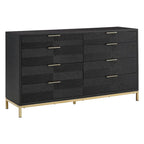 Ensemble de chambre à coucher Elea à chevrons sculptés par iNSPIRE Q Bold