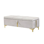 Ensemble de chambre à coucher 2 pièces : lit queen size avec pouf de rangement