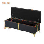 Ensemble de chambre à coucher 2 pièces : lit queen size avec pouf de rangement