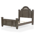 Ensemble de chambre à coucher traditionnel 3 pièces Vame en bois gris avec deux tables de chevet, par Furniture of America