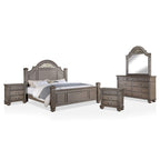 Ensemble de chambre à coucher traditionnel Vame en bois gris, 5 pièces, par Furniture of America