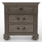 Ensemble de chambre à coucher traditionnel Vame en bois gris, 5 pièces, par Furniture of America