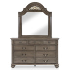 Ensemble de chambre à coucher traditionnel Vame en bois gris, 5 pièces, par Furniture of America