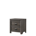Ensemble de chambre à coucher Essa 6 pièces marron classique à panneaux