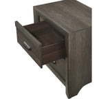 Ensemble de chambre à coucher Essa 6 pièces marron classique à panneaux