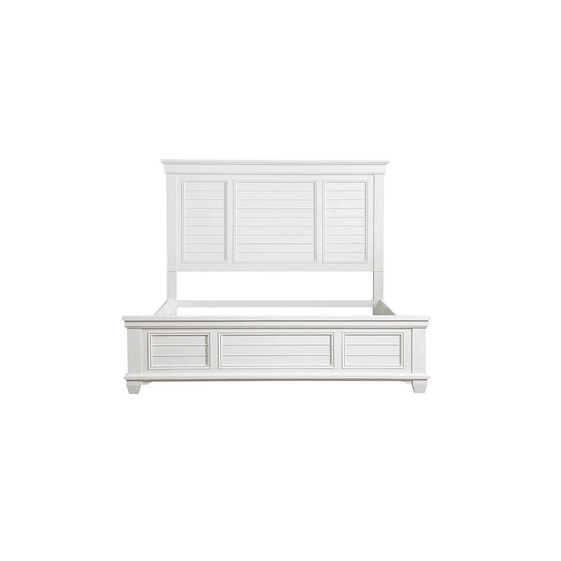 Ensemble de chambre à coucher moderne blanc Leo 6 pièces