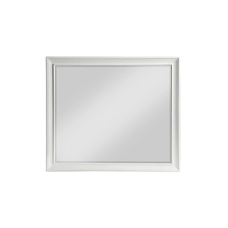 Ensemble de chambre à coucher moderne blanc Leo 6 pièces