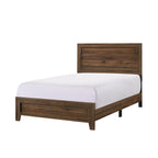 Ensemble de chambre à coucher Linette 6 pièces à panneaux brun cerisier