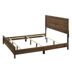 Ensemble de chambre à coucher Linette 6 pièces à panneaux brun cerisier